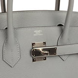 Hermes Birkin 30 Gris Pantin Togo Palladium Hardware - Thumbnail View 7