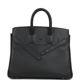 Hermes Birkin Shadow 25 Caban Swift Palladium Hardware - Thumbnail View 1