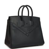 Hermes Birkin Shadow 25 Caban Swift Palladium Hardware - Thumbnail View 2