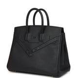 Hermes Birkin Shadow 25 Caban Swift Palladium Hardware - Thumbnail View 5