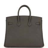 Pre-owned Hermes Birkin 25 Etain Togo Rose Gold Hardware - Thumbnail View 4