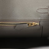 Pre-owned Hermes Birkin 25 Etain Togo Rose Gold Hardware - Thumbnail View 9