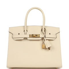 Hermes Birkin Sellier 30 Nata Epsom Gold Hardware