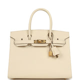 Hermes Birkin Sellier 30 Nata Epsom Gold Hardware - Thumbnail View 1
