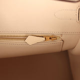 Pre-owned Hermes Birkin 35 Nata Clemence Gold Hardware - Thumbnail View 9