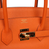 Pre-owned Hermes Birkin 35 Orange Epsom Gold Hardware - Thumbnail View 7