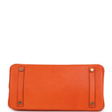 Pre-owned Hermes Birkin 30 Orange Ostrich Gold Hardware - Thumbnail View 6