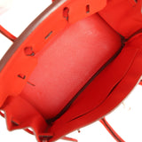 Pre-owned Hermes Birkin 25 Capucine Togo Palladium Hardware - Thumbnail View 8