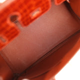 Pre-owned Hermes Birkin 25 Étrusque Shiny Niloticus Crocodile Gold Hardware - Thumbnail View 8