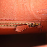 Pre-owned Hermes Birkin 25 Étrusque Shiny Niloticus Crocodile Gold Hardware - Thumbnail View 9