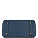 Pre-owned Hermes Birkin 25 Deep Blue Novillo Gold Hardware - Thumbnail View 6