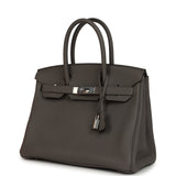 Pre-owned Hermes Birkin 30 Etain Togo Palladium Hardware - Thumbnail View 5