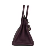 Pre-owned Hermes Birkin 25 Raisin Togo Palladium Hardware - Thumbnail View 3