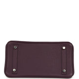 Pre-owned Hermes Birkin 25 Raisin Togo Palladium Hardware - Thumbnail View 6