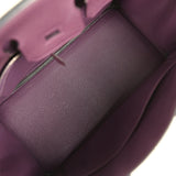 Pre-owned Hermes Birkin 25 Raisin Togo Palladium Hardware - Thumbnail View 8