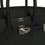 Hermes Birkin 25 Black Togo Palladium Hardware - Thumbnail View 7