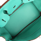 Pre-owned Hermes Birkin 30 Lagon Togo Palladium Hardware - Thumbnail View 8
