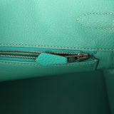 Pre-owned Hermes Birkin 30 Lagon Togo Palladium Hardware - Thumbnail View 9