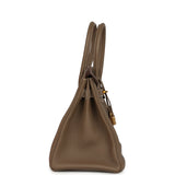 Pre-owned Hermes Birkin 30 Etoupe Togo Gold Hardware - Thumbnail View 3