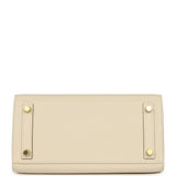Hermes Special Order (HSS) Birkin Sellier 25 Craie Verso Epsom Brushed Gold Hardware - Thumbnail View 6