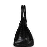 Pre-owned Hermes Birkin 30 Black Matte Niloticus Crocodile Gold Hardware - Thumbnail View 3
