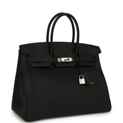 Hermes Birkin 35 Black Togo Palladium Hardware