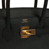 Hermes Birkin 30 Black Epsom Gold Hardware - Thumbnail View 7