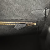 Hermes Birkin 30 Black Epsom Gold Hardware - Thumbnail View 9