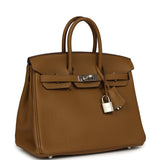 Hermes Birkin 25 Bronze Dore Verso Togo Palladium Hardware - Thumbnail View 2