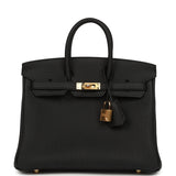Hermes Birkin 25 Black Togo Gold Hardware - Thumbnail View 1