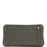 Hermes Birkin 30 Gris Meyer Clemence Palladium Hardware - Thumbnail View 6