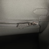 Hermes Birkin 30 Gris Meyer Clemence Palladium Hardware - Thumbnail View 9