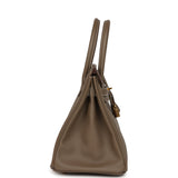 Pre-owned Hermes Birkin 30 Etoupe Epsom Gold Hardware - Thumbnail View 3
