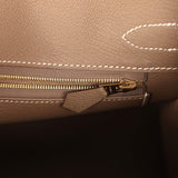 Pre-owned Hermes Birkin 30 Etoupe Epsom Gold Hardware - Thumbnail View 9