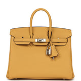Hermes Birkin 25 Paille Togo Palladium Hardware - Thumbnail View 1