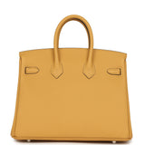 Hermes Birkin 25 Paille Togo Palladium Hardware - Thumbnail View 4