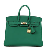 Hermes Birkin 25 Vert Vertigo Togo Gold Hardware - Thumbnail View 1
