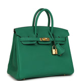Hermes Birkin 25 Vert Vertigo Togo Gold Hardware - Thumbnail View 2