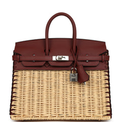 Hermes Picnic Birkin 25 Rouge H Swift Palladium Hardware