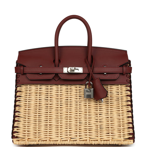 Hermes Picnic Birkin 25 Rouge H Swift Palladium Hardware