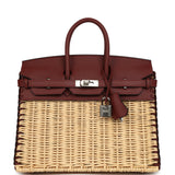 Hermes Picnic Birkin 25 Rouge H Swift Palladium Hardware - Thumbnail View 1