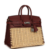 Hermes Picnic Birkin 25 Rouge H Swift Palladium Hardware - Thumbnail View 2