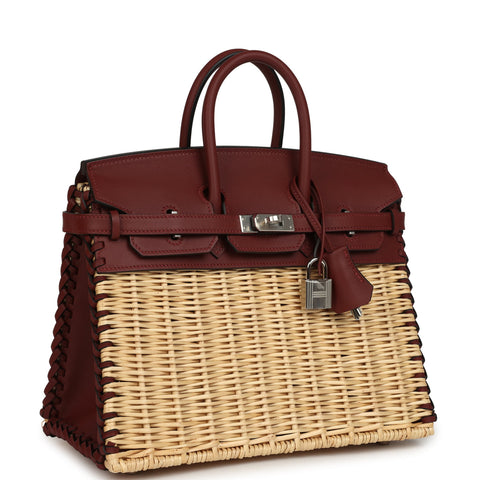 Hermes Picnic Birkin 25 Rouge H Swift Palladium Hardware