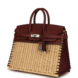 Hermes Picnic Birkin 25 Rouge H Swift Palladium Hardware - Thumbnail View 5