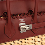 Hermes Picnic Birkin 25 Rouge H Swift Palladium Hardware - Thumbnail View 7