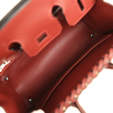 Hermes Picnic Birkin 25 Rouge H Swift Palladium Hardware - Thumbnail View 8