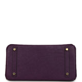 Hermes Birkin 30 Violet Ostrich Gold Hardware - Thumbnail View 6
