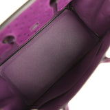 Hermes Birkin 30 Violet Ostrich Gold Hardware - Thumbnail View 8