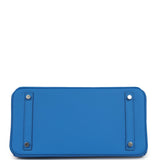 Hermes Colormatic Birkin 30 Bleu Hydra Swift Palladium Hardware - Thumbnail View 6