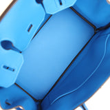Hermes Colormatic Birkin 30 Bleu Hydra Swift Palladium Hardware - Thumbnail View 9